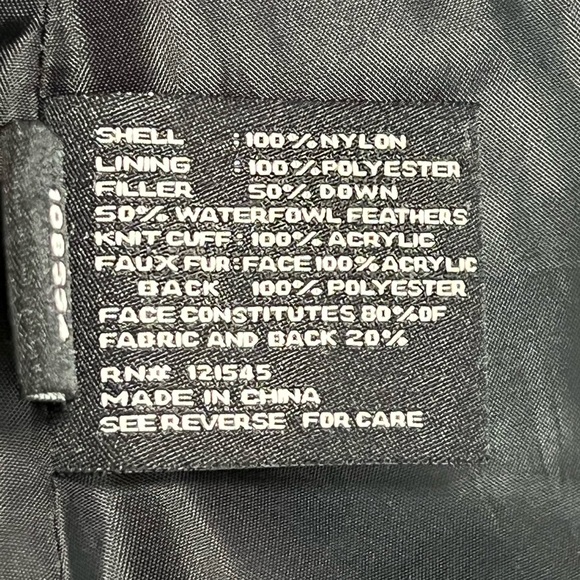 London Fog Faux Fur Hooded Down/Waterfowl Zip Puffer Coat - Picture 9 of 10